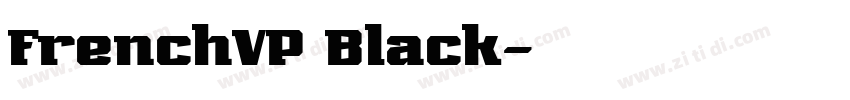 FrenchVP Black字体转换